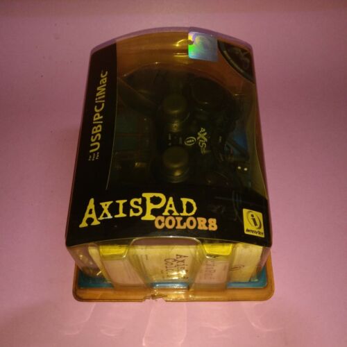 Axispad kolorowy joystick kontroler gier USB PC iMAC NIP niebieski Vintage - Zdjęcie 1 z 6