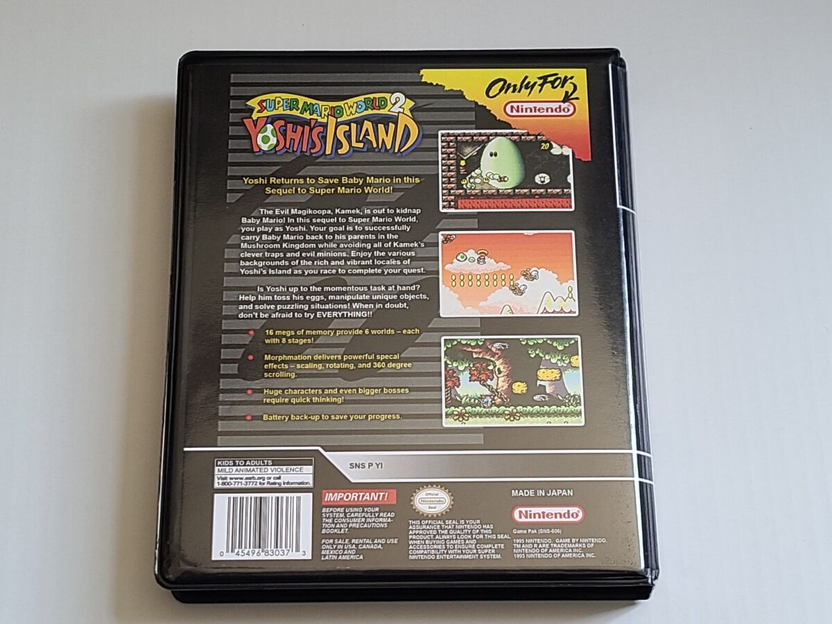 Super Mario World 2: Yoshi's Island CASE ONLY Super Nintendo Super Mario World 2: Yoshi's Island CASE ONLY Super Nintendo