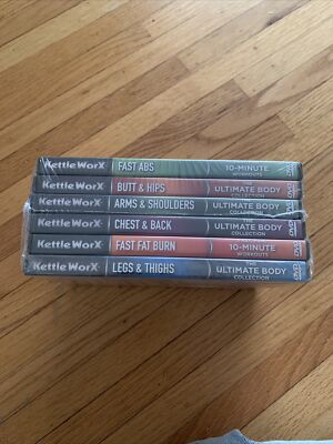 Kettle WorX The Ultimate Body fitness Collection DVD'S- NEW!