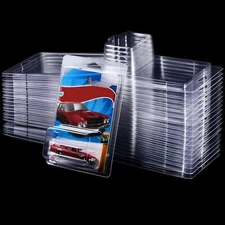 50Pack Clear Protector Case Plastic Display For Hot Wheels & Matchbox Basic Cars
