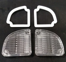 Pair Reverse Light Lens & Gaskets for 1967-72 Chevrolet Pickup Truck 