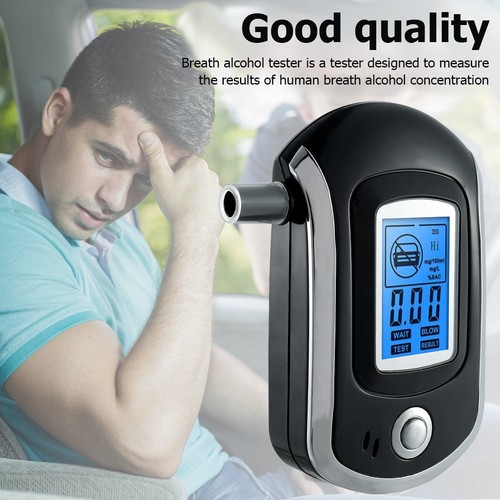 Police Digital Breath Alcohol Analyzer Tester LCD Breathalyzer Test .$\-