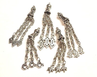 Metall Quasten Tassel 5 Modell Silber Püskül Tesbih Gebetskette Imame M53