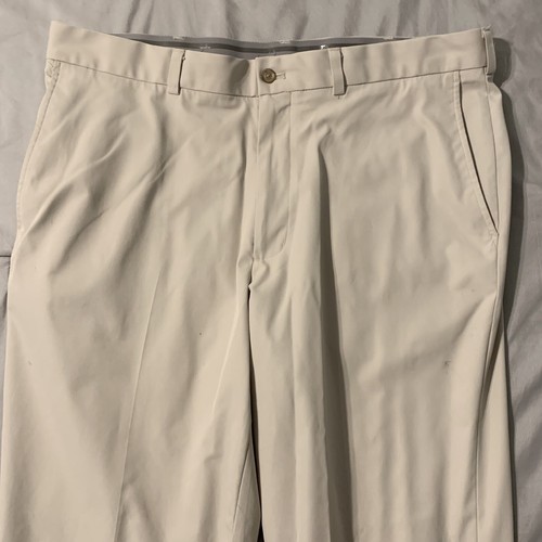 Walter Hagen Pants Men 38x32 Light Khaki Beige Perfect 11 Straight Stretch Golf - Picture 3 of 24