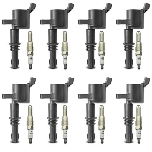 8 Ignition Coils & Spark Plugs for 2005-2007 Ford F150 Truck 5.4L V8 DG511 FD508 - Foto 2 di 8
