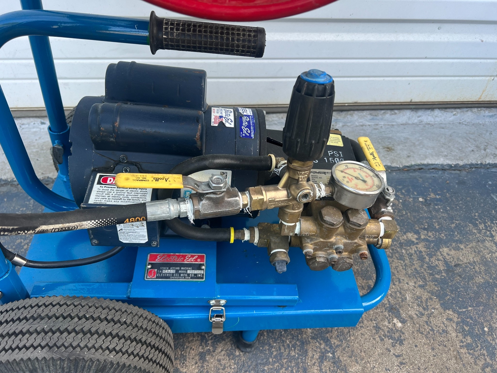 Electric Eel Water Jetter Model EJ1500 Jetter Water Drain Cleaner eBay