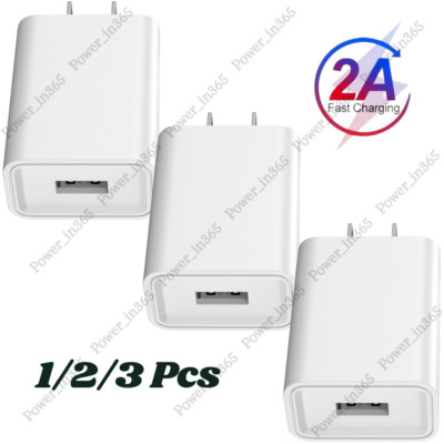 Power Adapter Block USB Fast Wall Charger For iPhone iPad Android Samsung Google