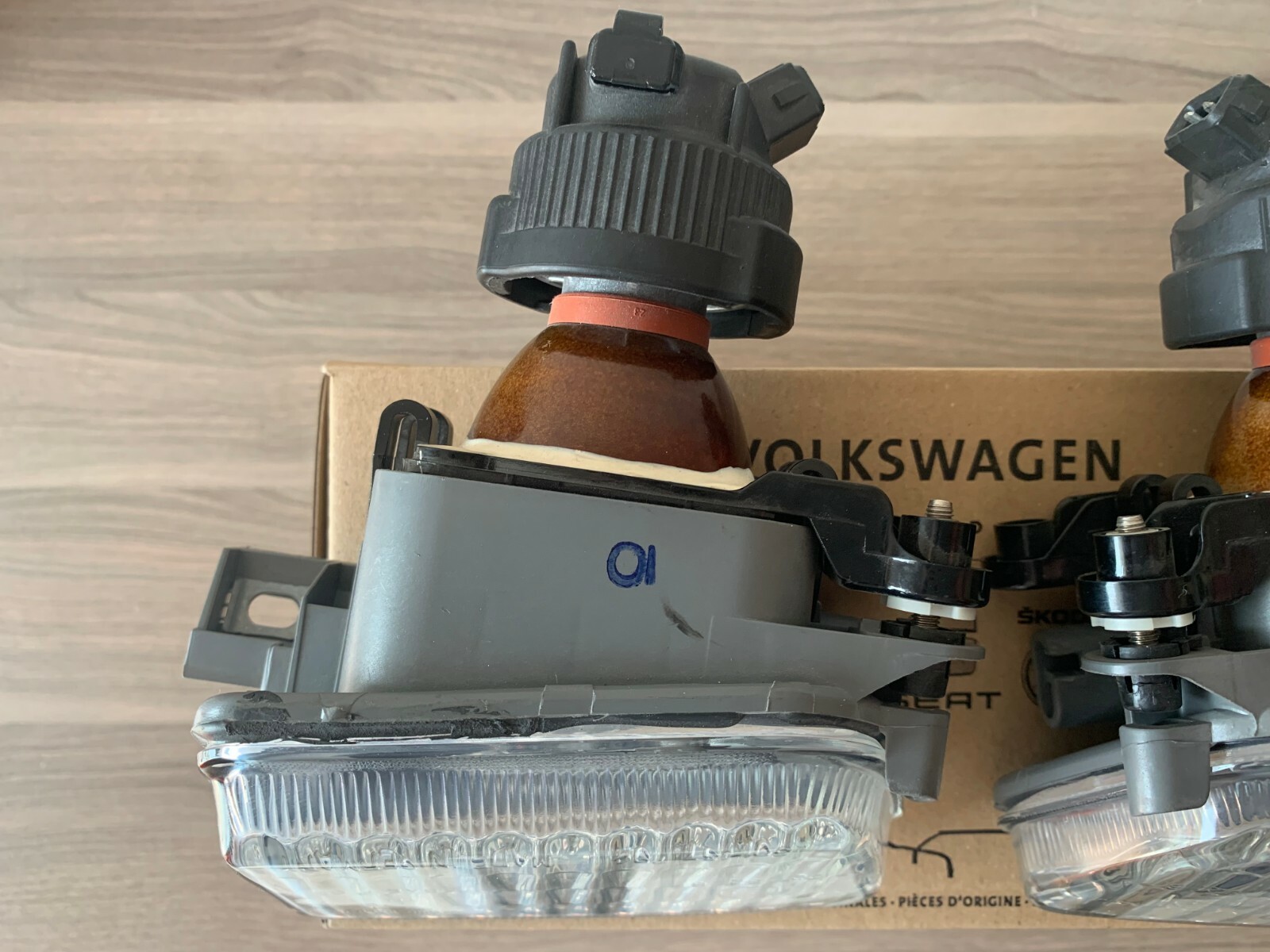 VW Genuine Golf MK2 GTi G60 Fog Lights SET Big Bumper 191941699B