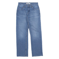 LEVI'S 505 Jeans Boys Blue Regular Straight Stone Wash W28 L28