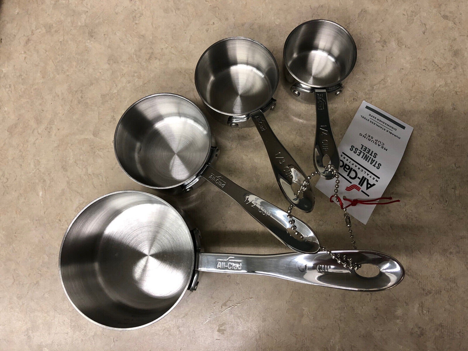All-Clad Measuring Cup Set - 4 Piece Standard Size Stainless Steel
