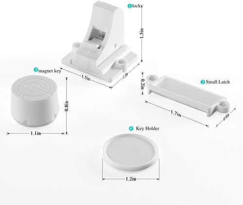 Tu hogar a prueba de niños con 40 cerraduras magnéticas adhesivas - sin llave e invisible - Imagen 9 de 10