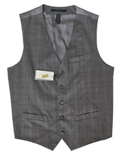 Perry Ellis Travel Luxe Wrinkle Resistant Men's Vest Large Dressy Essentials NWT