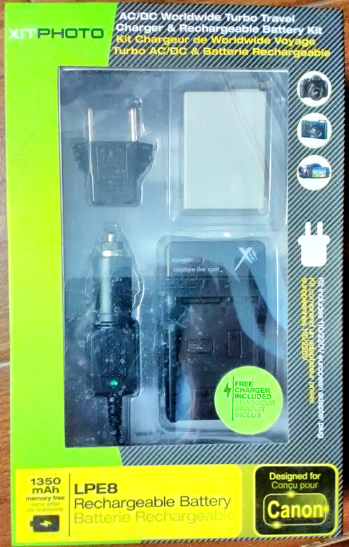 LP-E8, Battery + Charger for Canon EOS Rebel T3i, EOS 600D, EOS Kiss X5, Camera