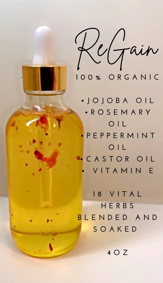 Regain - Aceite orgánico para el crecimiento del cabello Foto 2 de 3