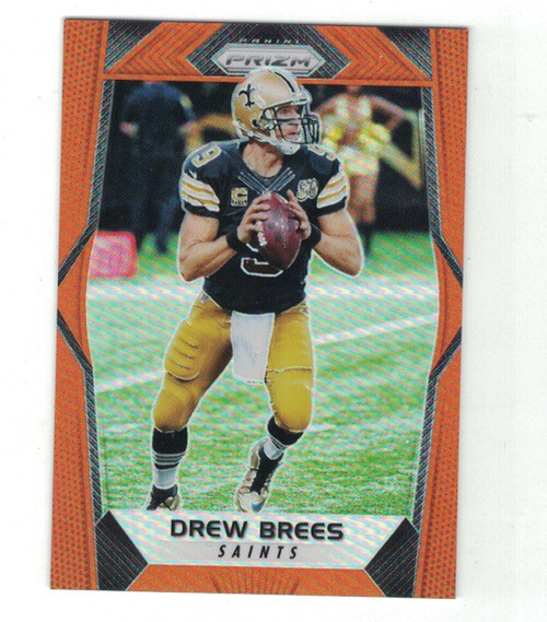 DREW BREES 2017 Panini Prizm ORANGE REFRACTOR #213/275 Saints Legend SP