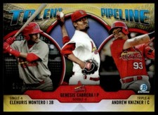 2019 Bowman Talent Pipeline Gold Refractor Elehuris Montero/Genesis