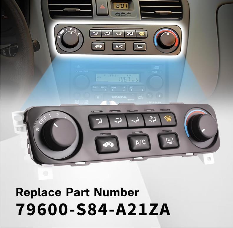OEM Honda Climate Control Unit For 2001-2002 Accord - Temp Heater AC Control Panel 79600-S84-A21ZA