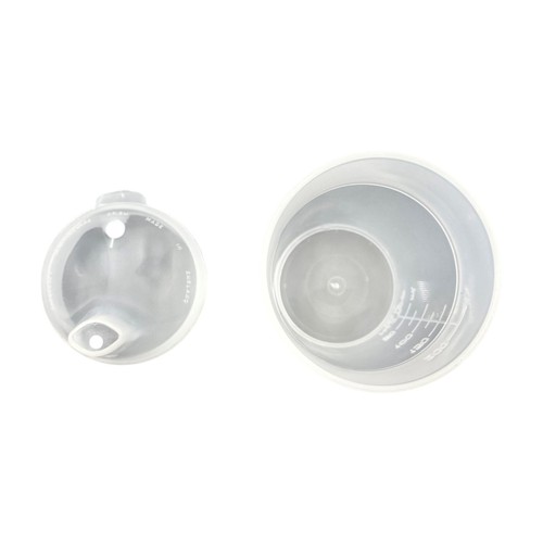 Wide/Narrow Twin pack Feeding Beakers Autoclavable Microwave Safe Spill-Proof - Picture 24 of 24