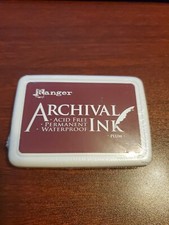 ARCHIVAL INK ACID FREE PERMANENT WATERPROOF PLUM AID31499 QTY 1