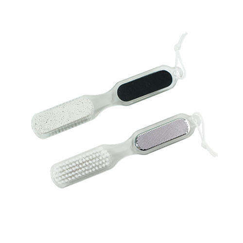 4 In 1 Pedicure Paddle 2 Pack - Stone Brush File Scrapper Hard Skin Remover - Picture 1 of 1