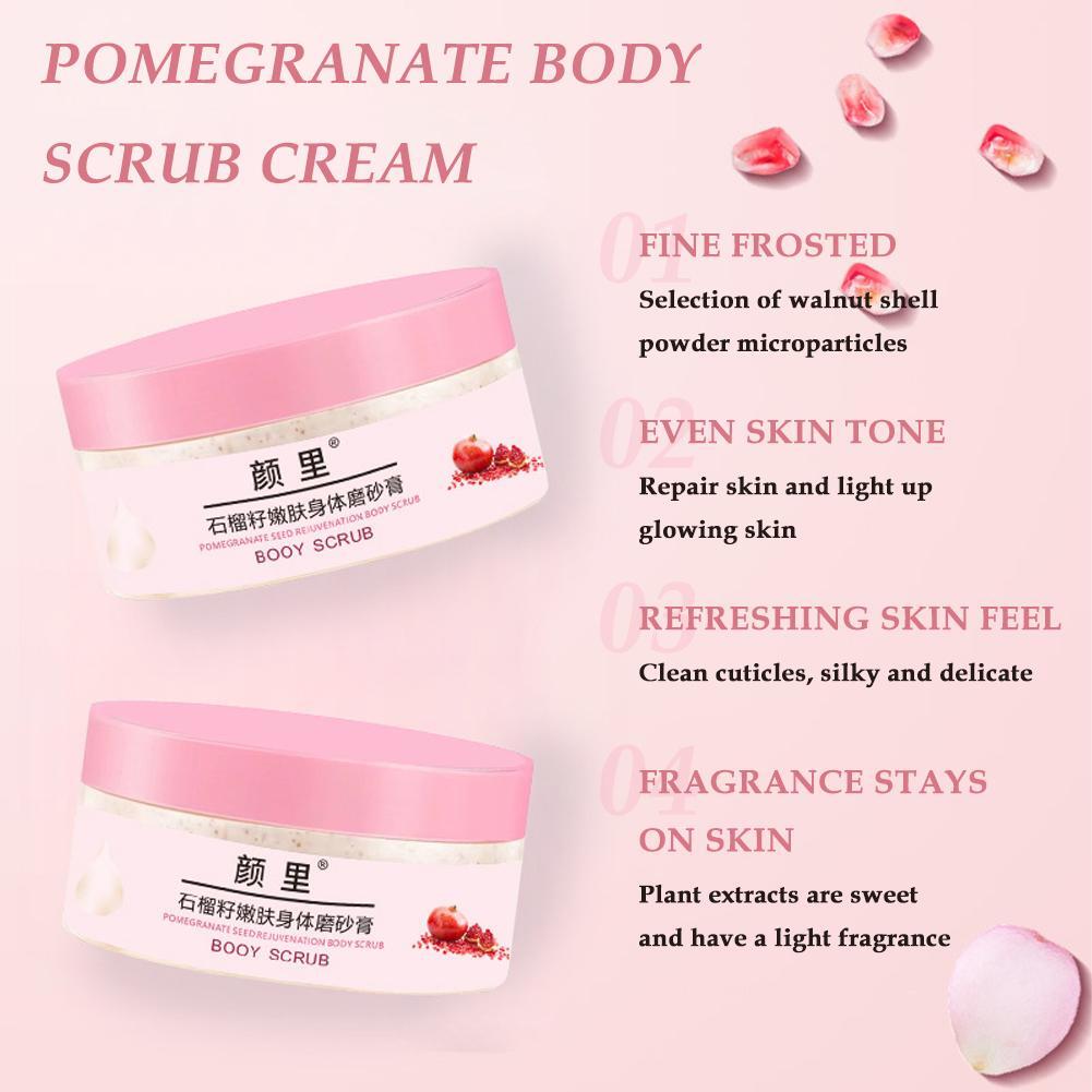 Body Scrub Whitening Exfoliating Body Polish Pomegranate Body Scrub Cream/ eBay
