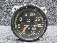 AC Mechanical Recording Tachometer Indicator (Hours: 0.66) (Foggy Glass)