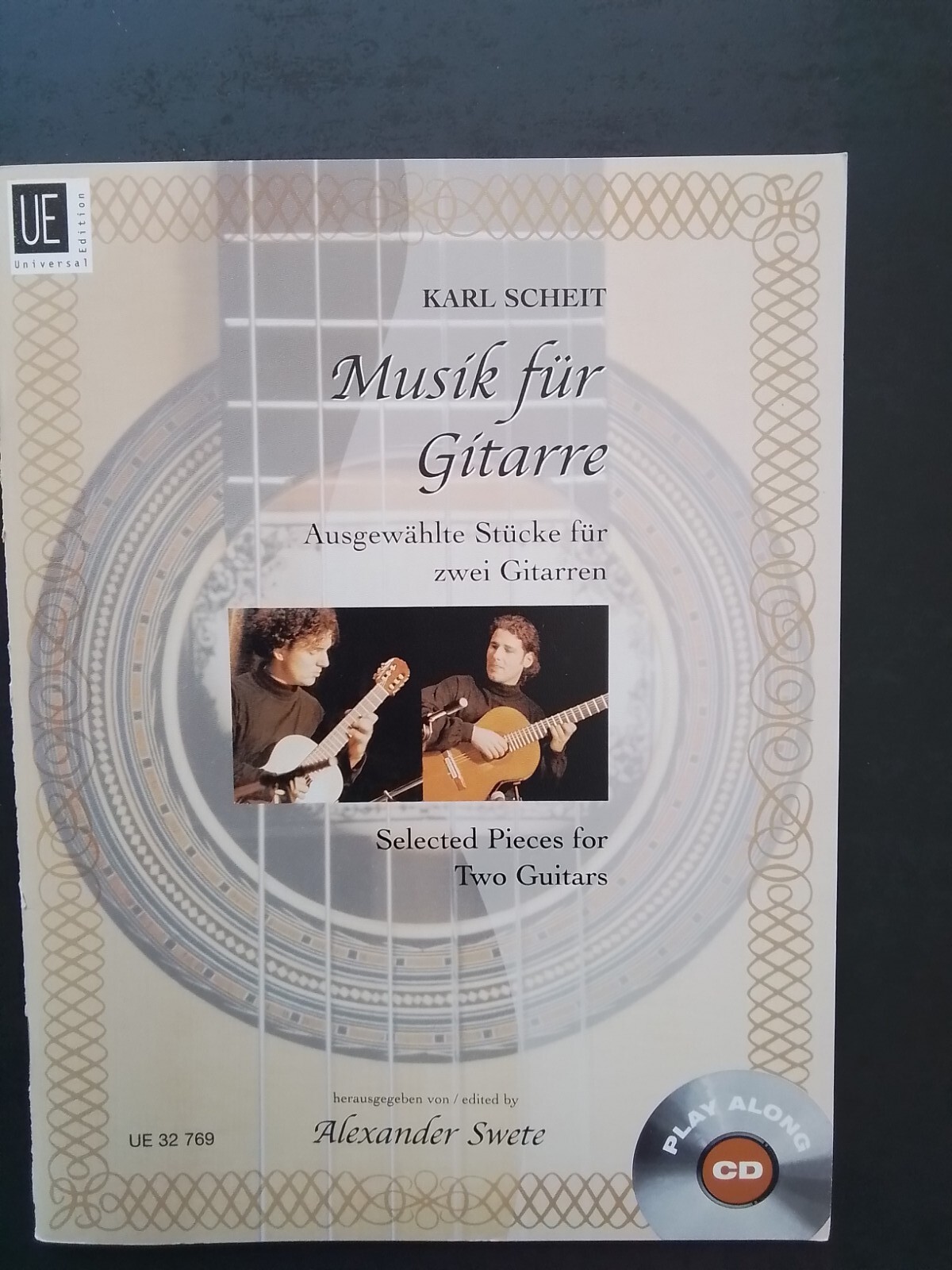 Partition Karl Scheit pièces pour 2 guitares recueil de musique classique CD