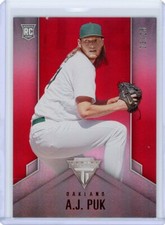2020 Panini Chronicles Baseball Titanium Red Rookie #8 A.J. Puk #23/25