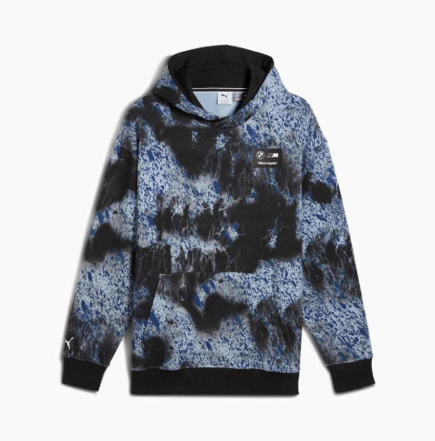 Puma BMW Motorsport Color Splash Hoodie Blk Blue White NWT Mens 630749-01