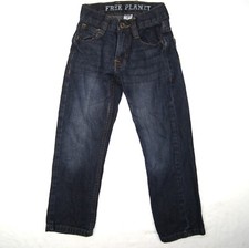 Boys Free Planet Jeans Size 5 Cotton W10 L19 Denim Blue Style MS-P3ND02 A1P