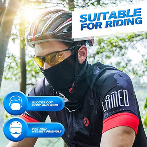 Cooling Sun Shield Neck Gaiter Loops Ear Face Mask Bandana for Cycling Fishing - Bild 9 von 11