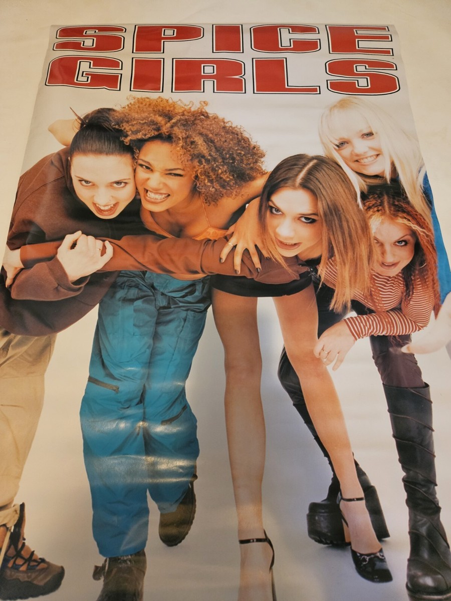 Spice Girls Music Poster 5 Posed Bending 1997 23