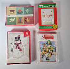 Christmas Cards in original packaging Lot of 4 NIB Vintage
