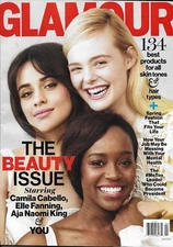 Glamour Magazine Beauty Issue Camila Cabello Elle Fanning Aja Naomi King 2018