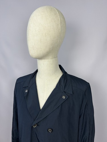 Cy Choi Double Breasted Navy Nylon Coat Jacket Size 54 / L RARE Made in Korea - Bild 3 von 15