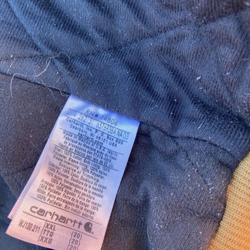 Carhartt Hooded Jacket Sz XXL-RN #14806 Brown - Picture 5 of 9