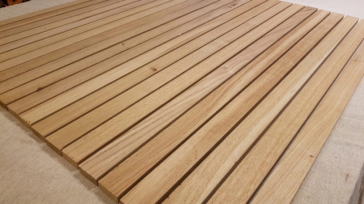 OAK TIMBER SOLID WOOD SLATS - 15mm MULTIPLE LENGTHS (KILN DRIED )