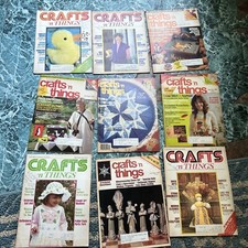 Crafts N Things Magazines/Lot Of 9 1980,81,82.83,84,85,1986