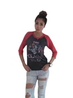 The Clash Combat Rock Tour 1982 Raglan Baseball 3/4 Sleeve T-Shirt Womens Bunny