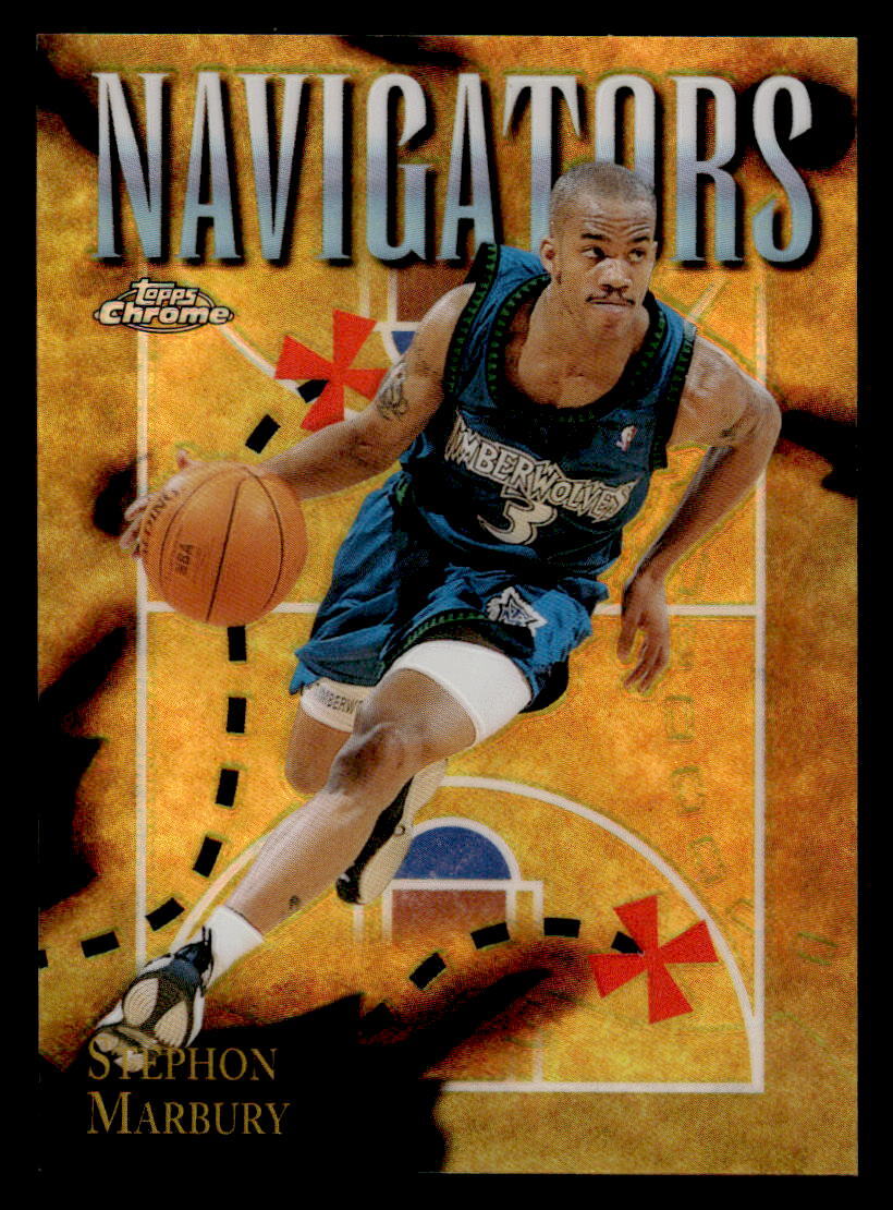 1998-99 Topps Chrome #SB4 Stephon Marbury Season's Best Refractor