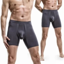 2 Packs Men Boxers Underwear Underpants Shorts Breathable Shaper Briefs