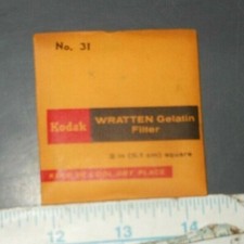 KODAK WRATTEN GELATIN FILTER SEALED 2"X2" 31
