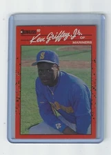 Ken Griffey Jr. 1990 Donruss Error Card, Blue Dot, No Period After Inc