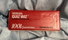 Vintage Coleco Quiz Wiz Computer Answer Game Cassette 1 1001 Questions Tested 