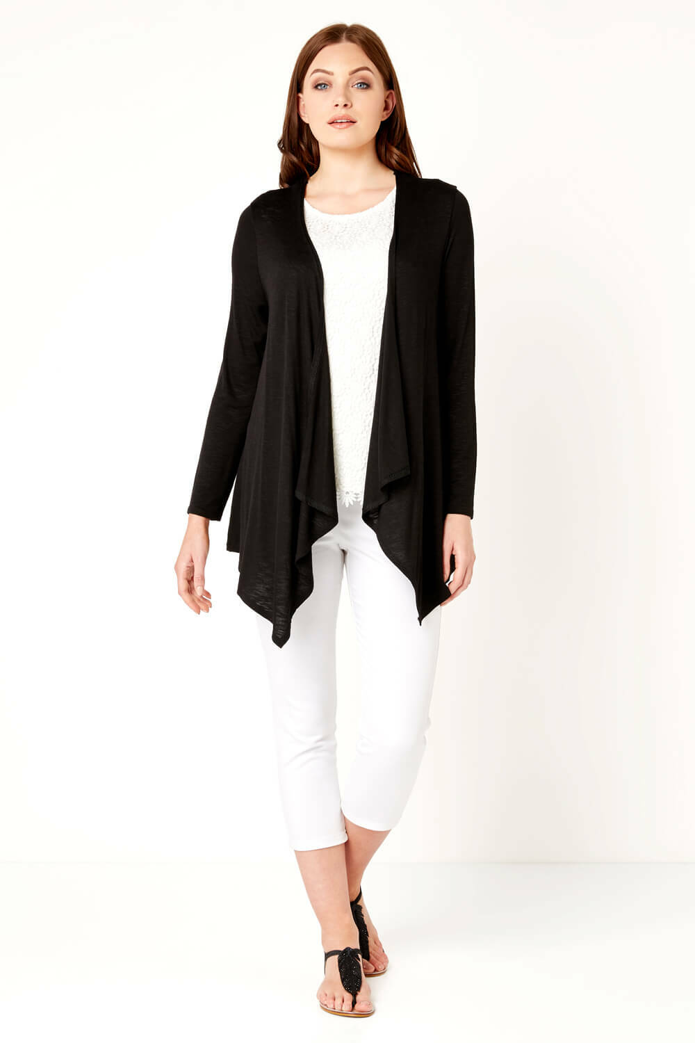 Long Sleeve Waterfall Cardigan - Ladies 