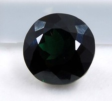 Extremely Rare Green Sapphire Round Cut 10 Ct Natural Certified Loose Gemstone