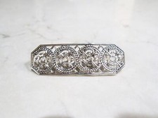 Small silver or gold hair pin clip barrette for fine thin hair