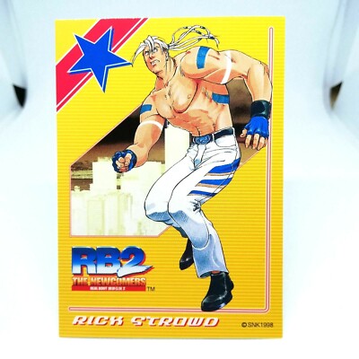 21 Rick Strowd Blood Real Bout Fatal Fury 2 SNK Card ROUND2 JAPAN