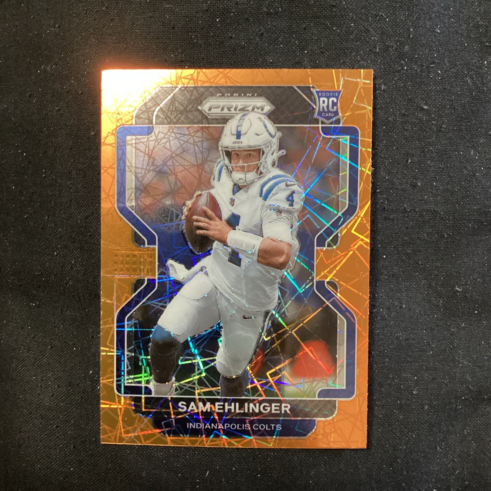 2021 Panini Prizm Orange Lazer Sam Ehlinger #395 Rookie                 20