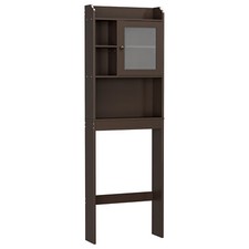 Over The Toilet Storage Rack Bathroom Cabinet Organizer Shelf Rack Home Brown